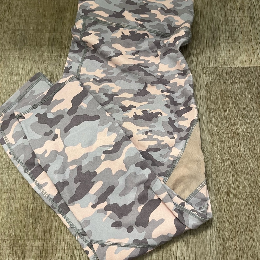 Fabletics Pink and Gray Leggings for Active Comfort